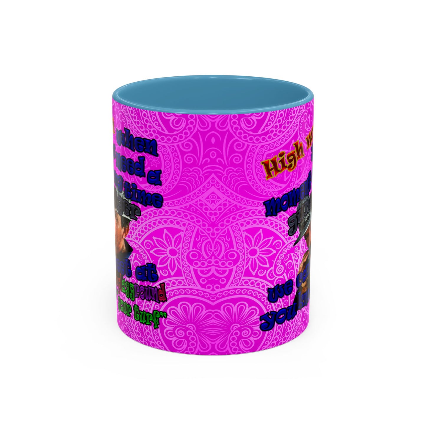 high noon - Accent Mug (pink swirl)
