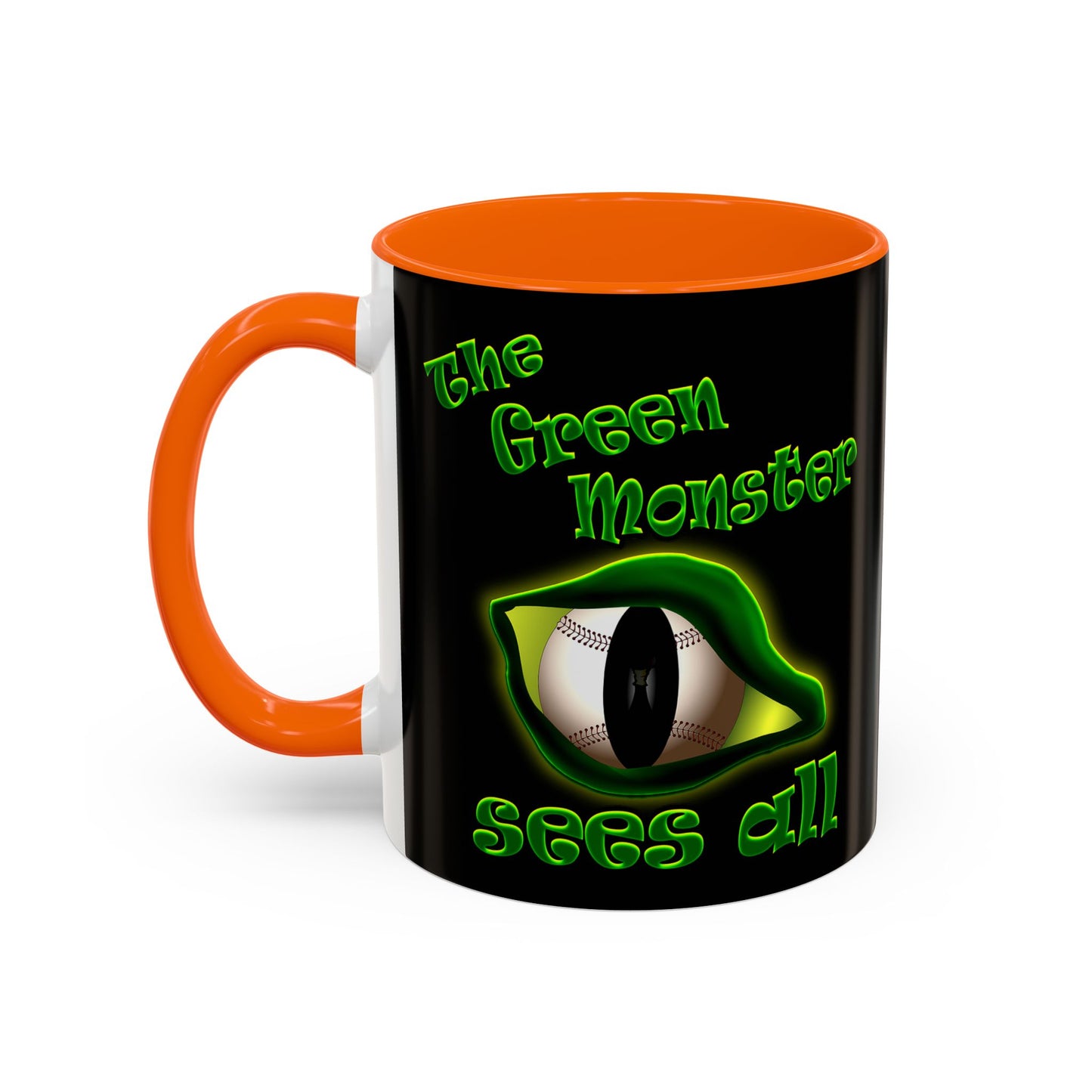 green monster - Accent Mug (black)
