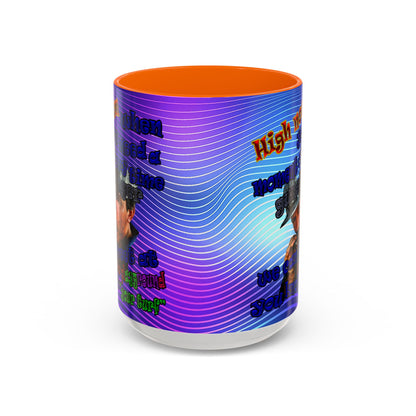 high noon - Accent Mug (purple wave)