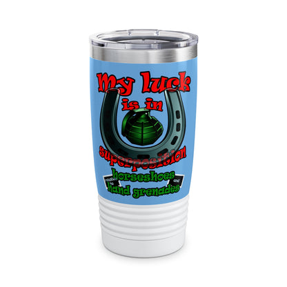 my luck - Ringneck Tumbler, 20oz (light blue)