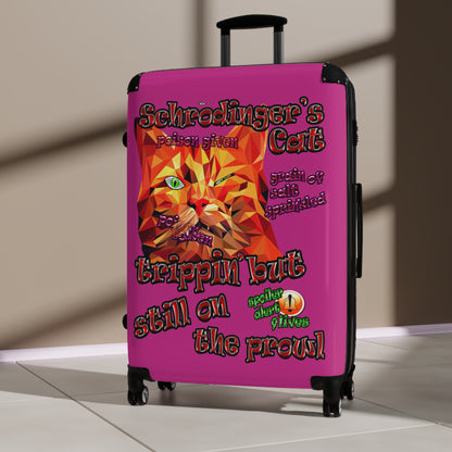 schrodinger's cat - Suitcase (pink)