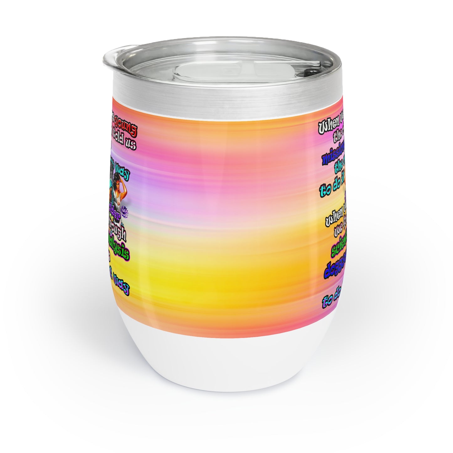doggystyle - Chill Wine Tumbler (color blur)