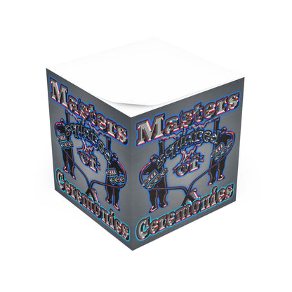 em cee squared - note cube (grey-light grey)