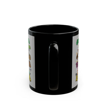 the bum's shit - Black Mug (light grey)