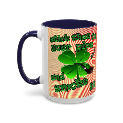 celtics logo - Accent Mug (yellow-orange wave)