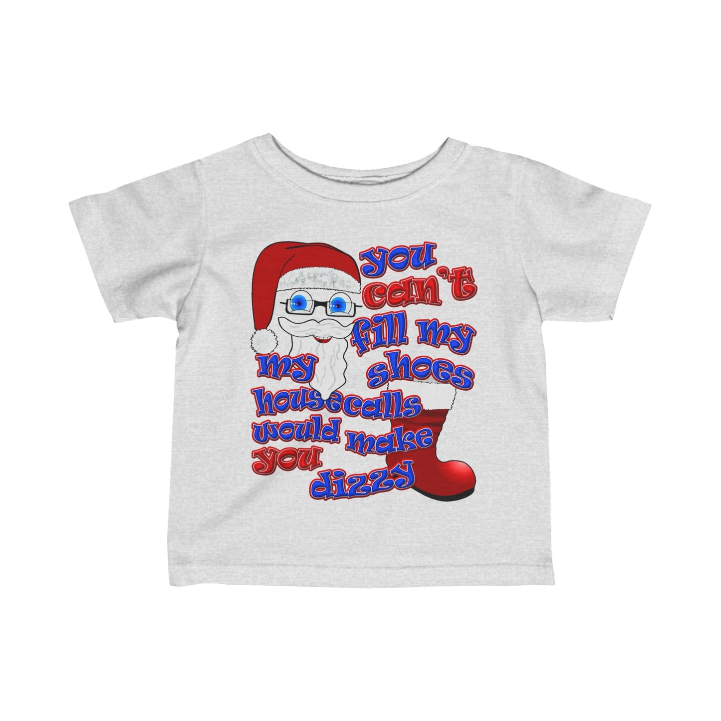santa's shoes - Infant Fine Jersey Tee