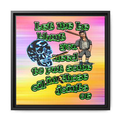 og - framed canvas art (color blur)