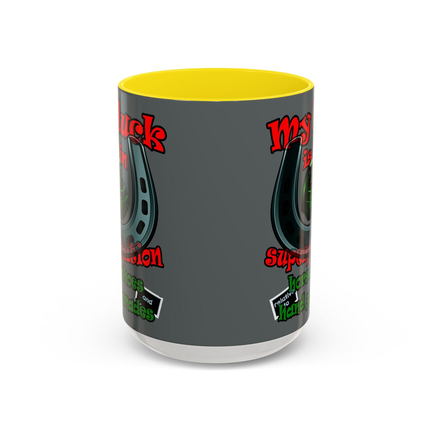 my luck - Accent Mug (dark grey)