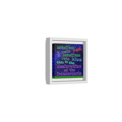 declaration of the independents - framed canvas art ('snoops' background)