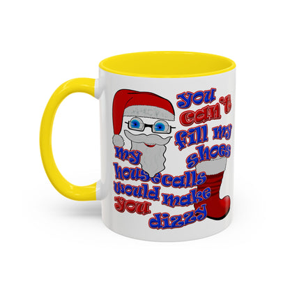 santa's shoes - Accent Mug (white)