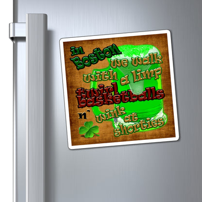 celtics logo - Magnets - (brown papyrus)