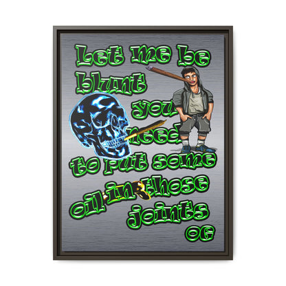 og - framed canvas art (brushed nickel)