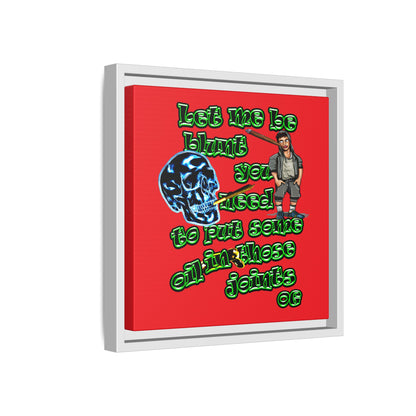 og - framed canvas art (red)