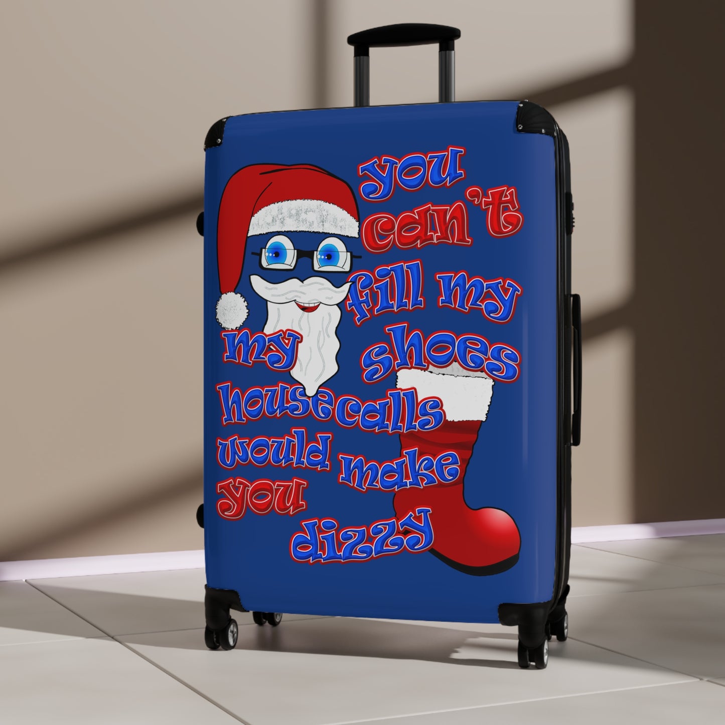santa's shoes - Suitcase (dark blue)