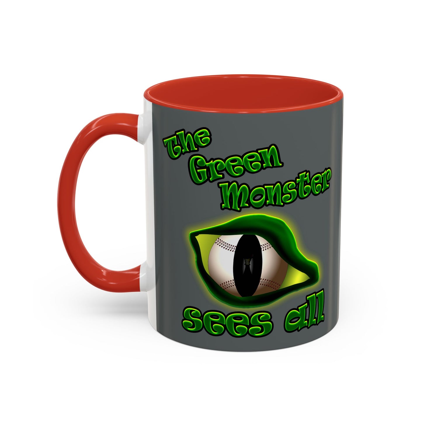green monster - Accent Mug (dark grey)