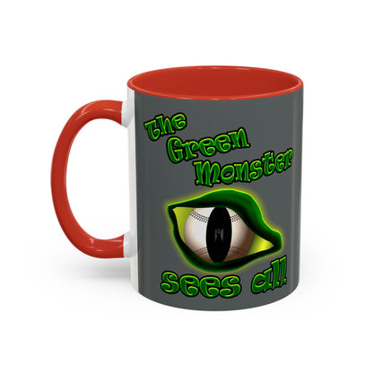 green monster - Accent Mug (dark grey)