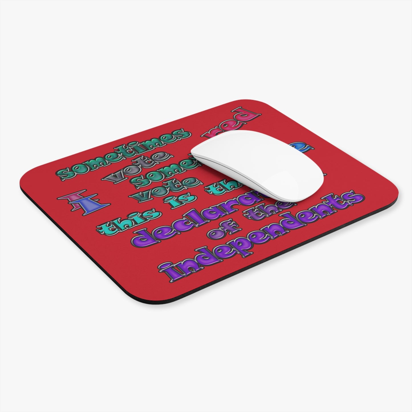 declaration of the independents - Mouse Pad (Rectangle) (dark red)
