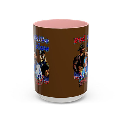 rw&b lives matter - Accent Mug (brown)