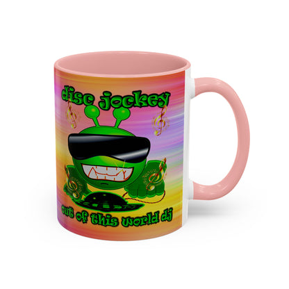 disc jockey - Accent Mug (color blur)