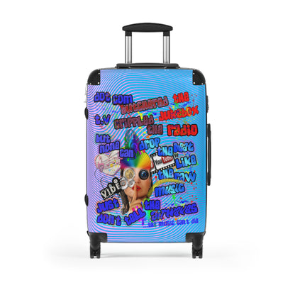 drop the beat - Suitcase (light blue-purple wave)