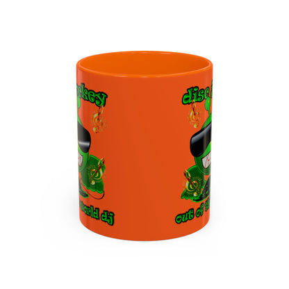 disc jockey - Accent Mug (orange)