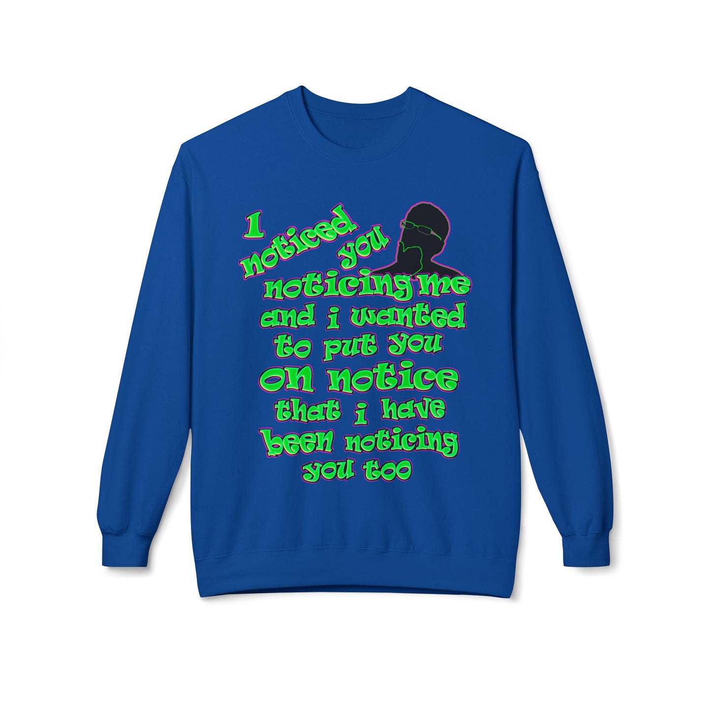 noticed you noticing - Unisex Midweight Softstyle Fleece Crewneck Sweatshirt