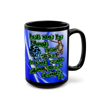 og - Black Mug (blue-white wave)