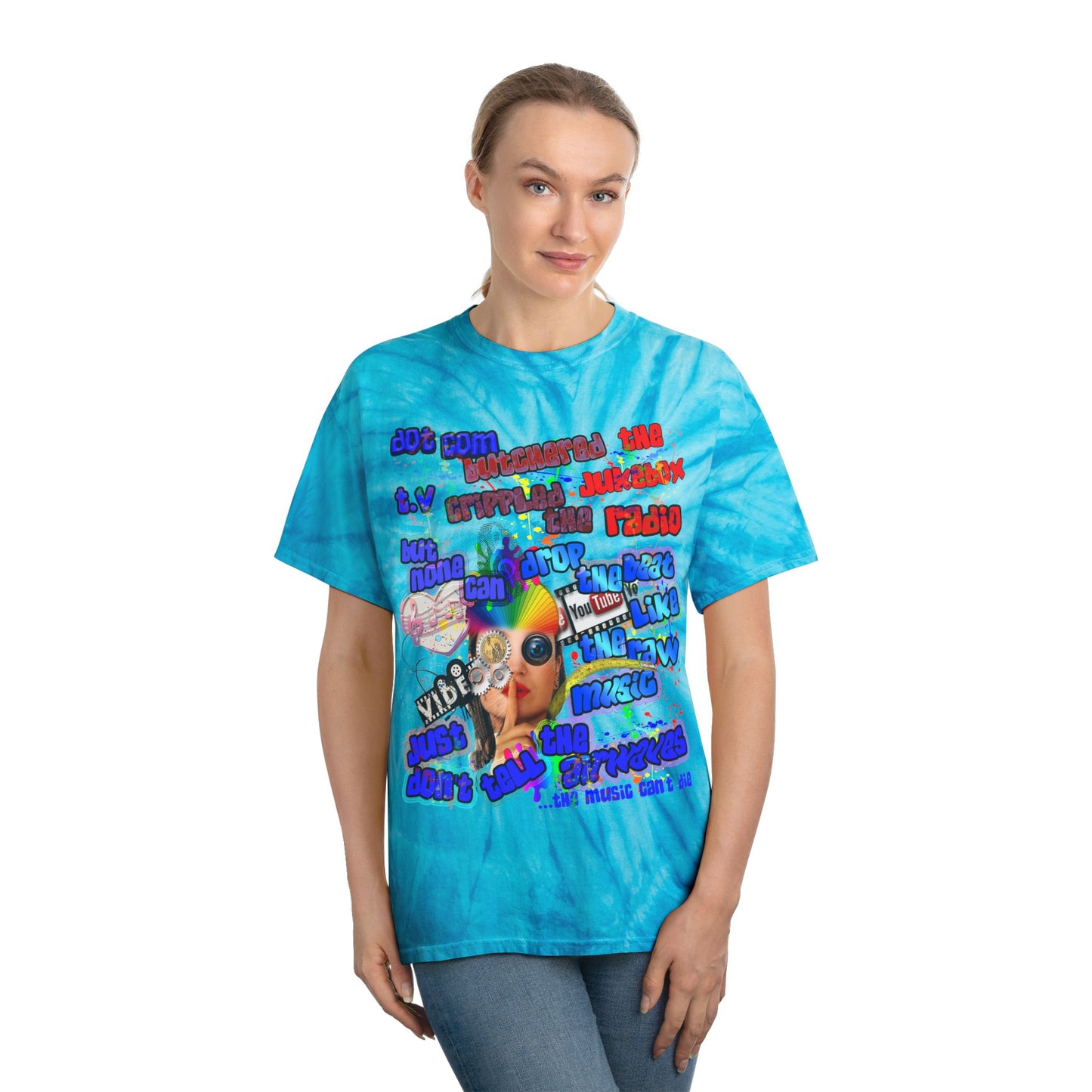 drop the beat - Tie-Dye Tee, Cyclone
