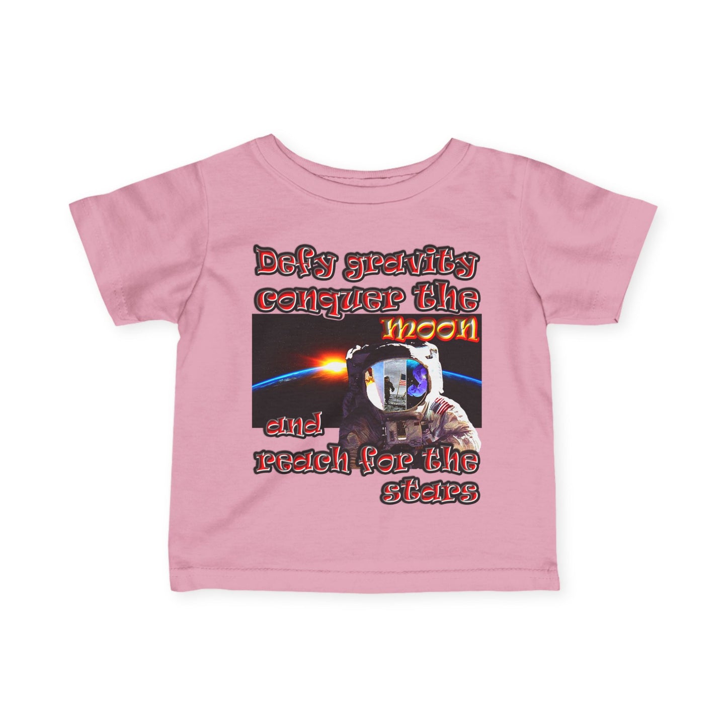 defy conquer reach - Infant Fine Jersey Tee