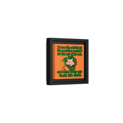 turtle race - framed canvas art (crusta)