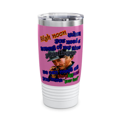 high noon - Ringneck Tumbler, 20oz (light pink)