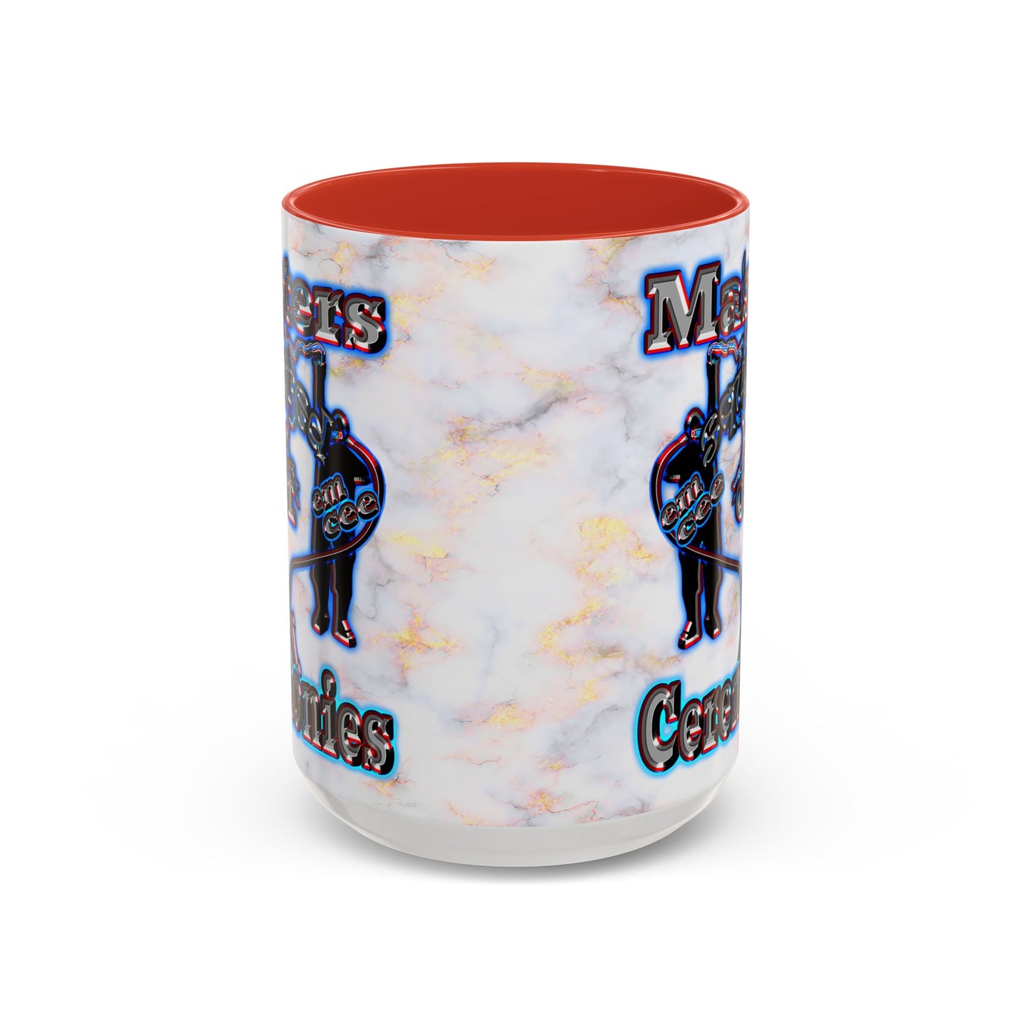 em cee squared - Accent Mug (white marble)