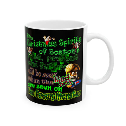 christmas spirits of boston - White Mug (black)