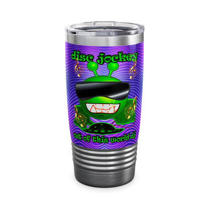 disc jockey - Ringneck Tumbler, 20oz (purple wave)