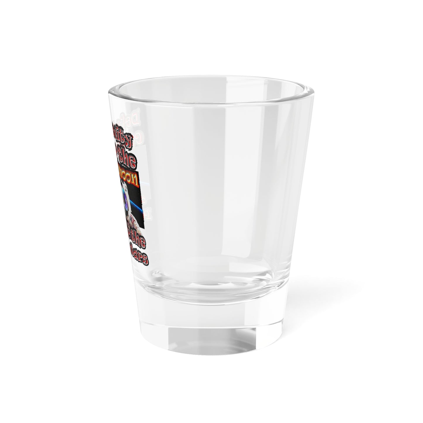 defy conquer reach - Shot Glass