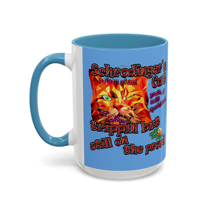 schrodinger's cat - Accent Mug (light blue)