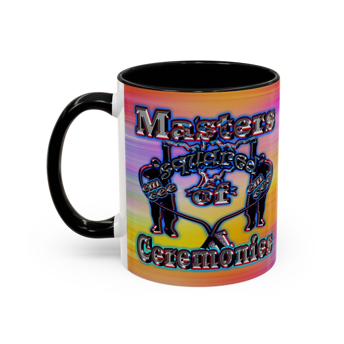 em cee squared - Accent Mug (color blur)