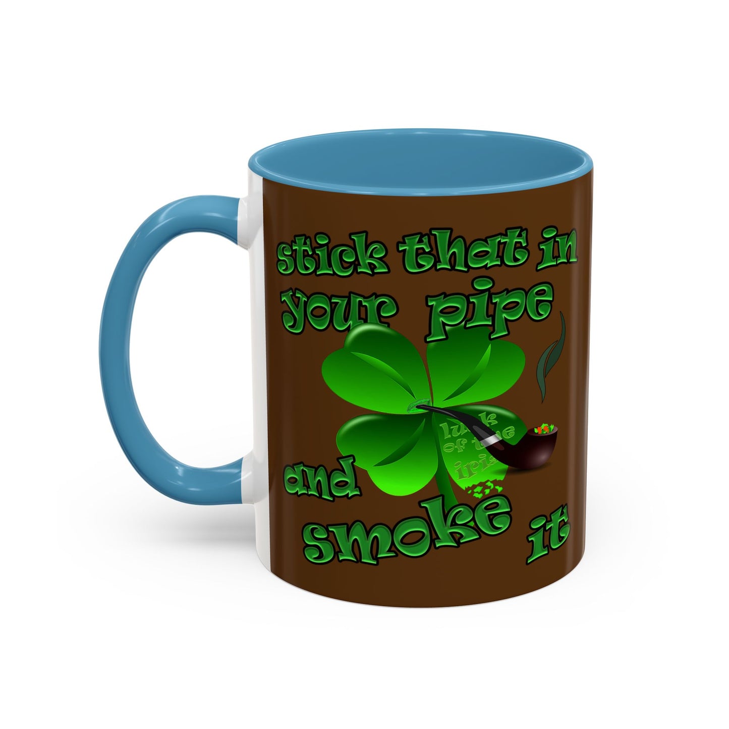 celtics logo - Accent Mug (brown)