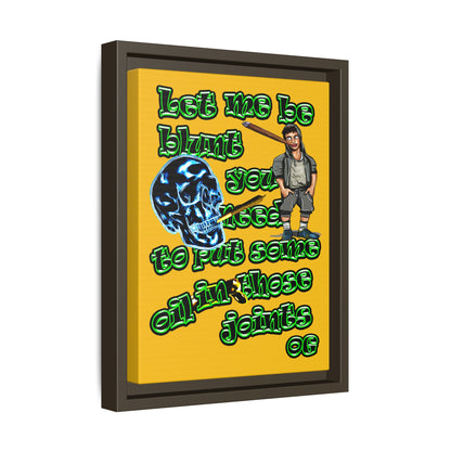 og - framed canvas art (yellow)