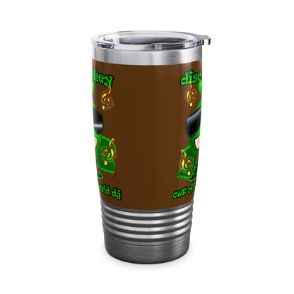 disc jockey - Ringneck Tumbler, 20oz (brown)