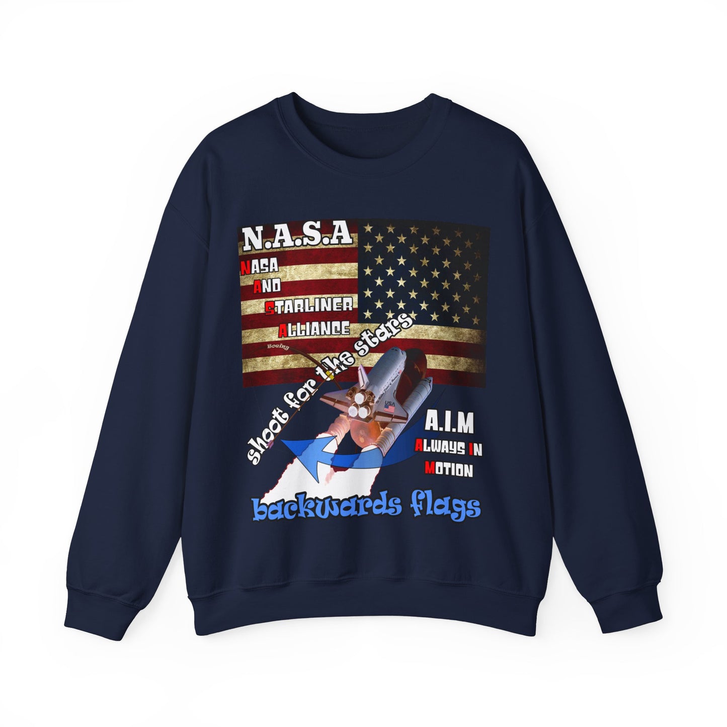 shoot for the stars(starliner) - Unisex Heavy Blend™ Crewneck Sweatshirt