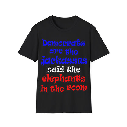donkeys and elephants - Unisex Softstyle T-Shirt