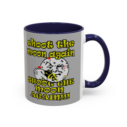 shoot the moon again - Accent Mug (light grey)