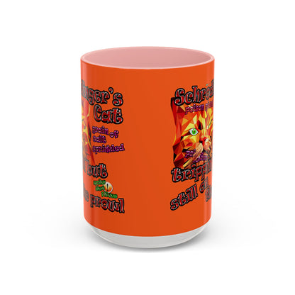 schrodinger's cat - Accent Mug (orange)