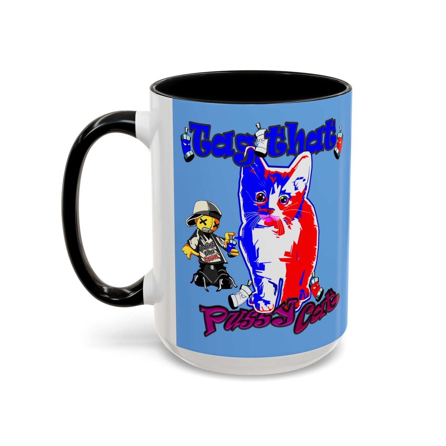 tag that - Accent Mug (light blue)