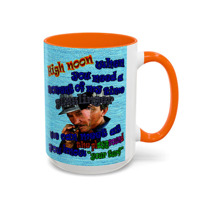 high noon - Accent Mug (faded blue)