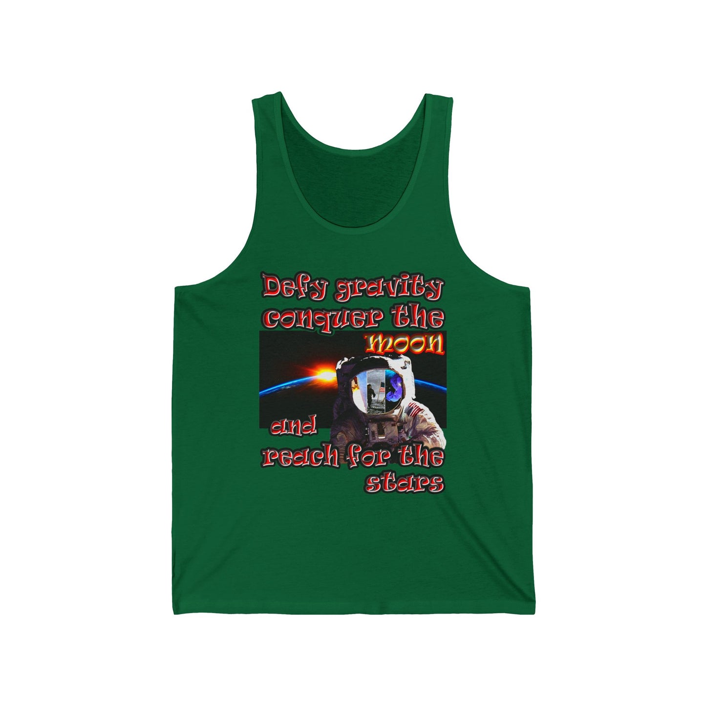 defy conquer reach - Unisex Jersey Tank