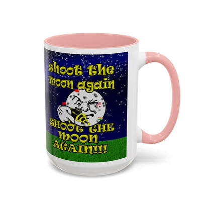shoot the moon again - Accent Mug ('snoops' background)