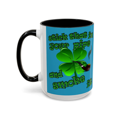 celtics logo - Accent Mug (turquoise)