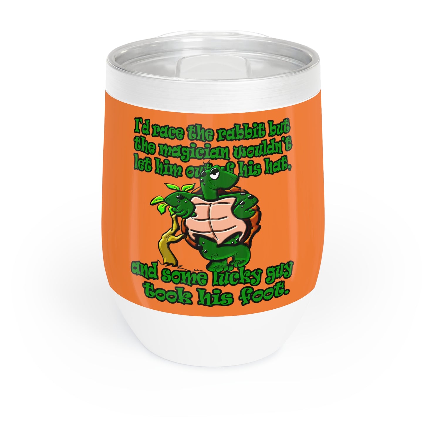 turtle race - Chill Wine Tumbler (crusta)